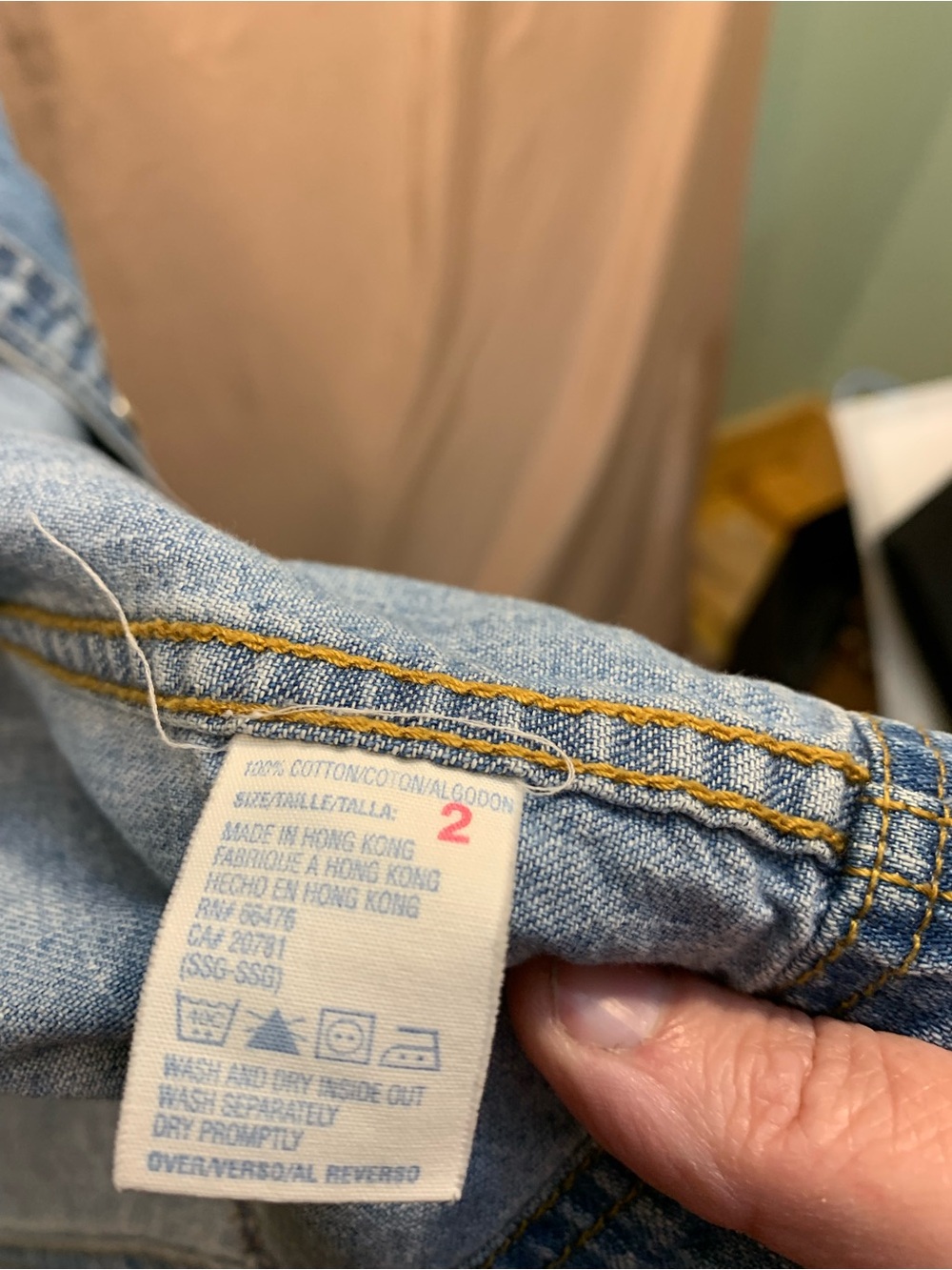Tommy Hilfiger Sleeveless Denim Midi Shirt Dress - Light Blue Size 2 - Picture 6 of 10